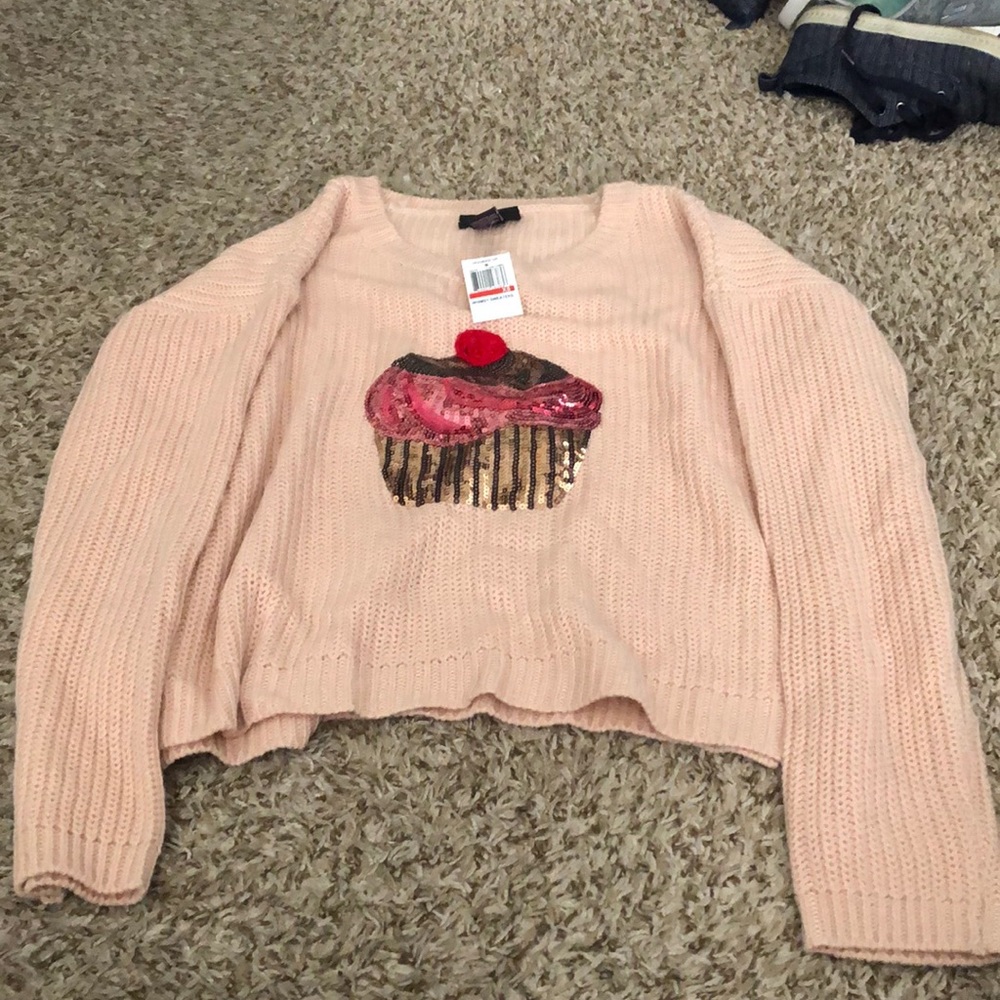 NWT Juniors Cupcake Sweater Size XS